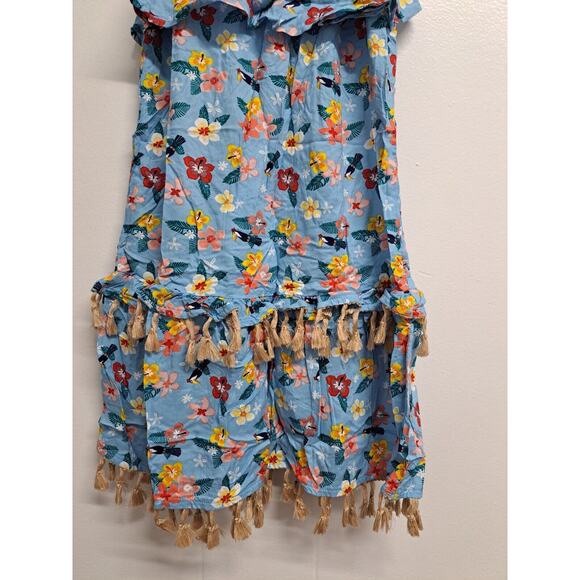 Kinderkind Little Girls Sleeveless Hibiscus Dress Size 7 - Picture 5 of 10